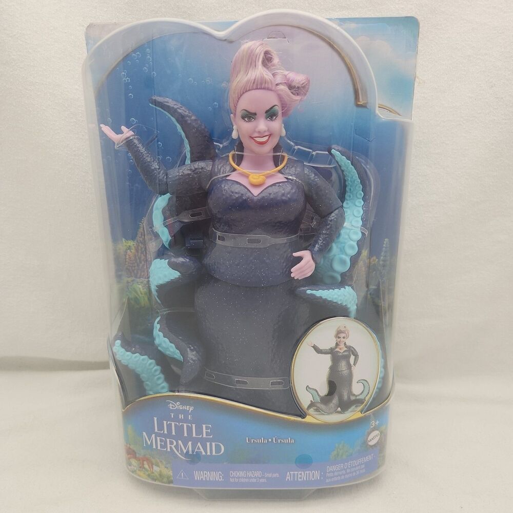 Doll Mattel Disney The Little Mermaid Ursula Fashion Poseable Accessory 12" NEW